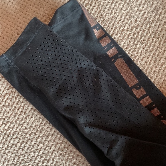 VS PINK_black and gold legging - Picture 2 of 4